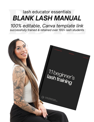BLANK Editable Lash Manual