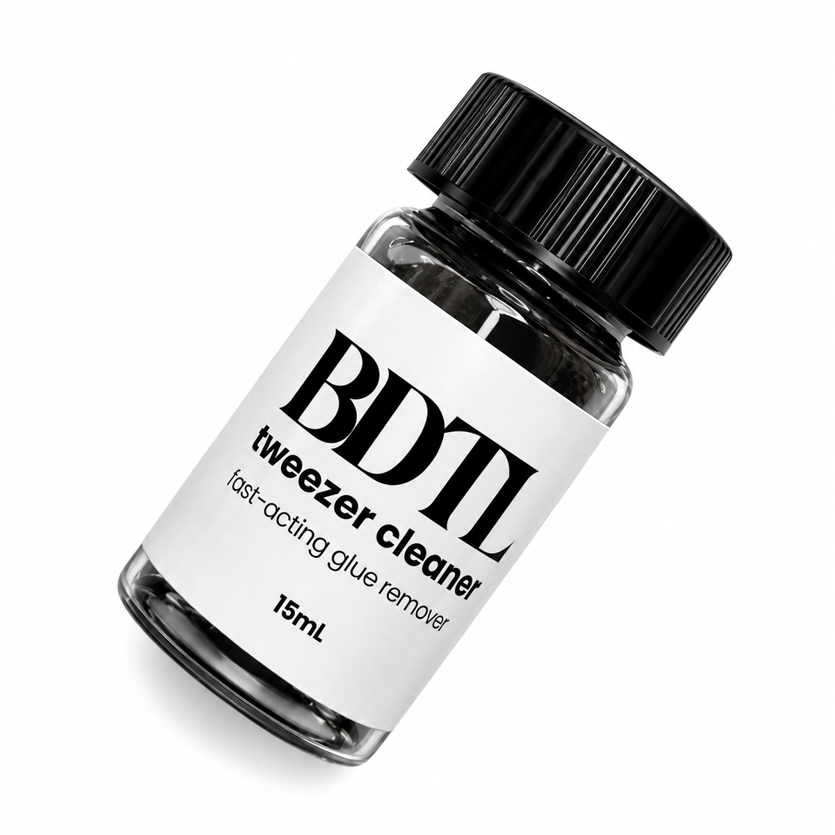 BDTL Tweezer Cleanser vial for removing lash glue from tweezers
