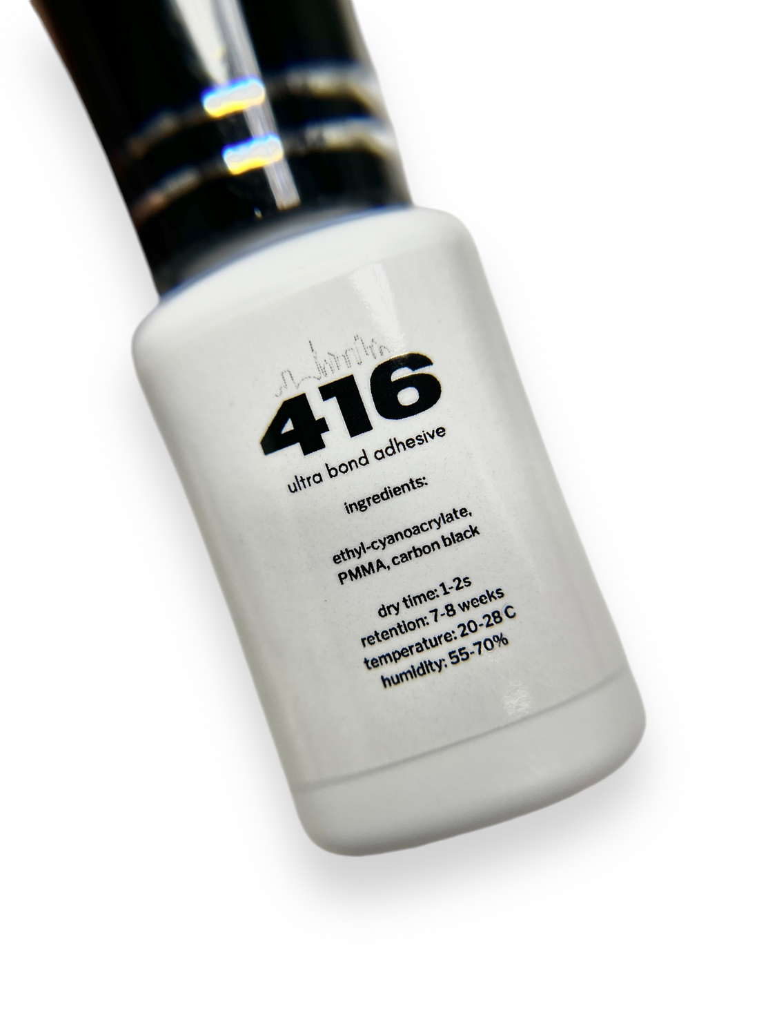 416 (1-2 second black adhesive)