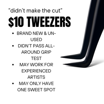 "didn't make the cut" - $10 tweezers